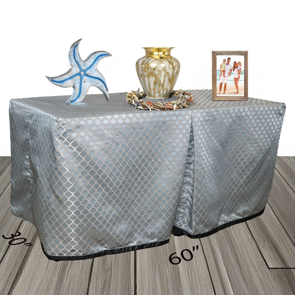 Seafoam Lattice Presentation Table - Plus
