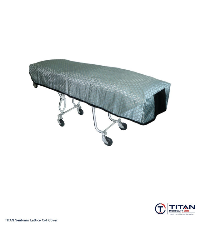 TITAN American Flag Reversible Cot Cover | Seafoam Lattice