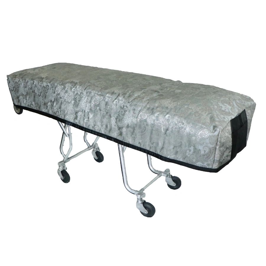 Silver Floral Cot Cover
