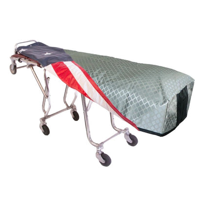 Silver Lattice Cot Cover - Standard, Patriot Reversible Lining