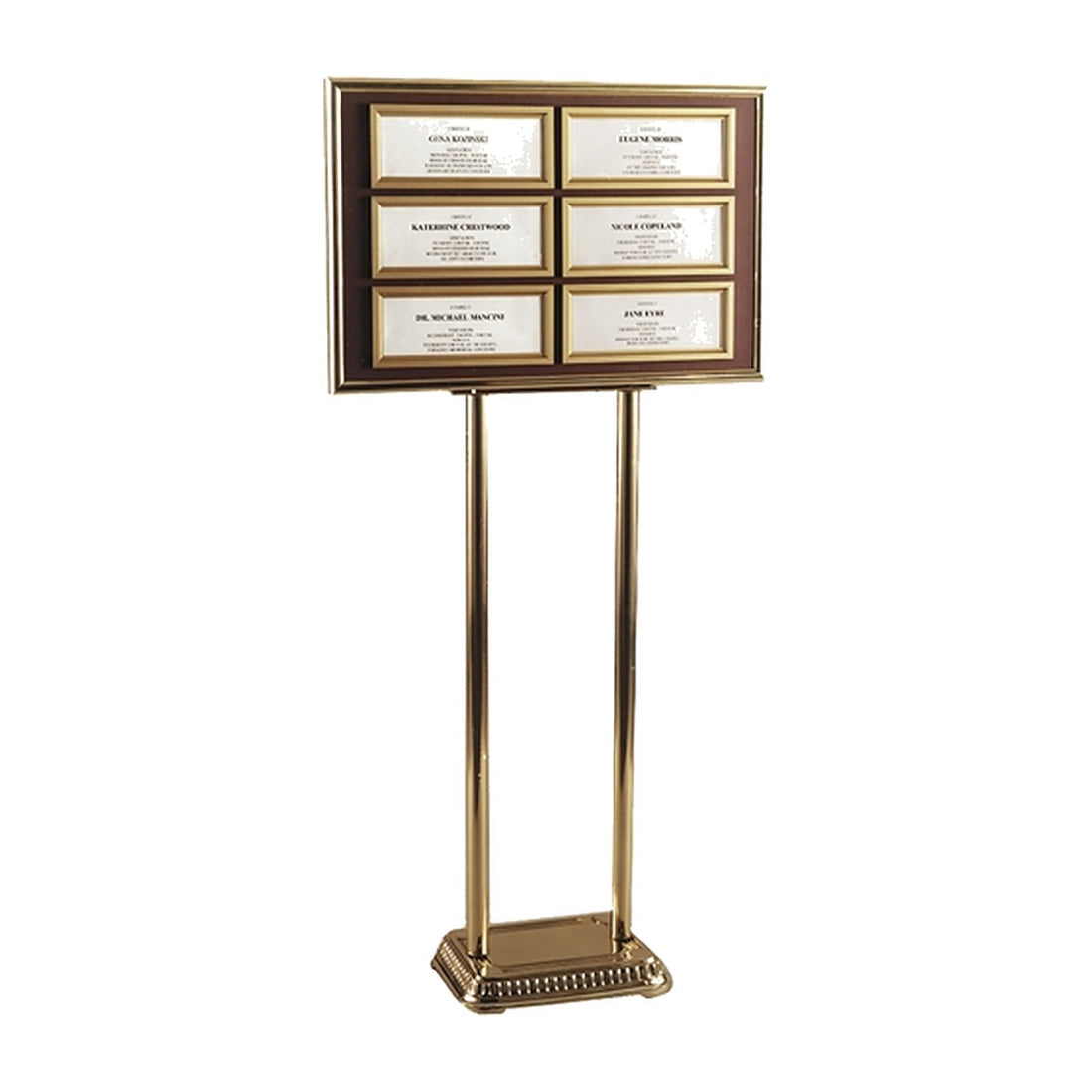 Six-Listing Dual Pedestal Directory