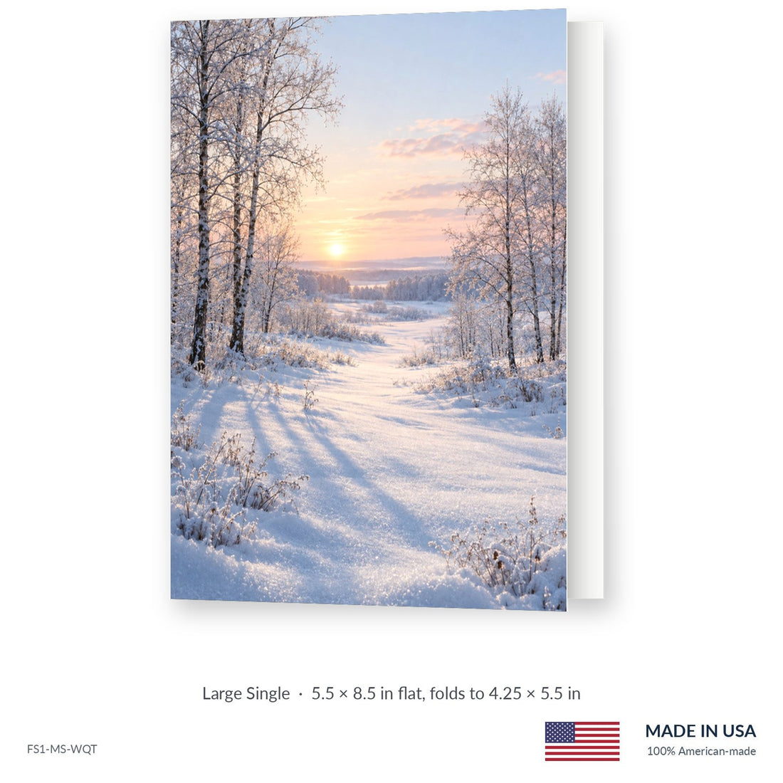Snowy Birch Funeral Service Folders