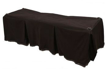 Solid Black Church Truck Drape