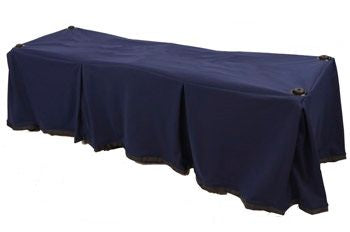Solid Navy Church Truck Drape