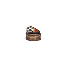 Charcoal with White Flame "Born to Ride" Sports Urn — SPT-004