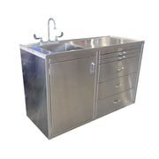 Stainless Veterinary Exam & Operating Table with Sink – 1400 - VES - American Mortuary Coolers & Equipments