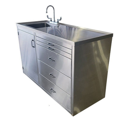 Stainless Veterinary Exam & Operating Table with Sink – 1400 - VES - American Mortuary Coolers & Equipments