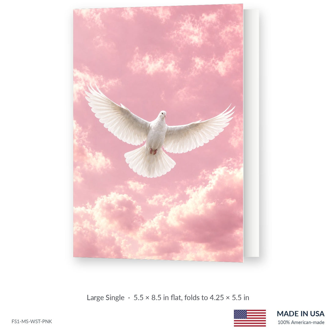 Stillness Pink Funeral Service Folders