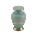 Teal Dolphin Brass Mini Keepsake Urn