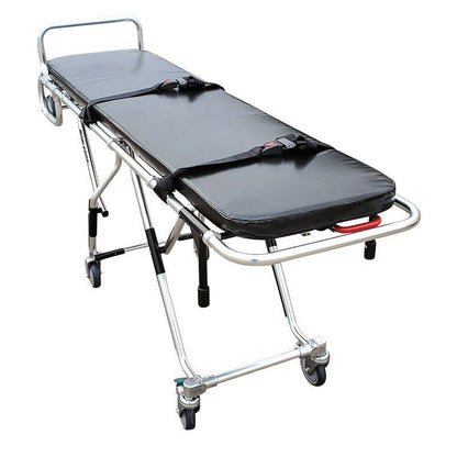 TITAN 500E mortuary cot reinforced auto-locking legs and durable powder-coated frame