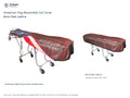 TITAN American Flag Reversible Cot Cover | Brick Red Lattice