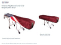 TITAN American Flag Reversible Cot Cover | Burgundy Satin Stripe