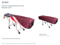 TITAN American Flag Reversible Cot Cover | Burgundy Scroll
