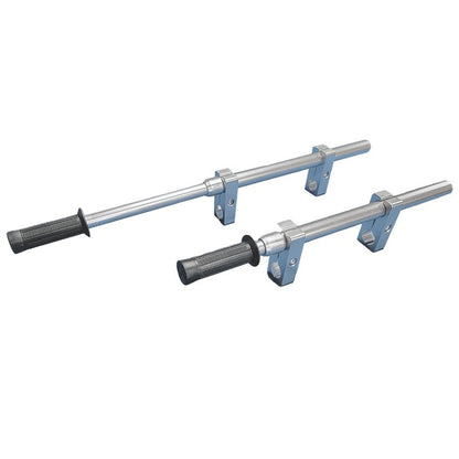 TITAN mortuary cot extension handles extending the foot end over 12 inches for easier decedent transport