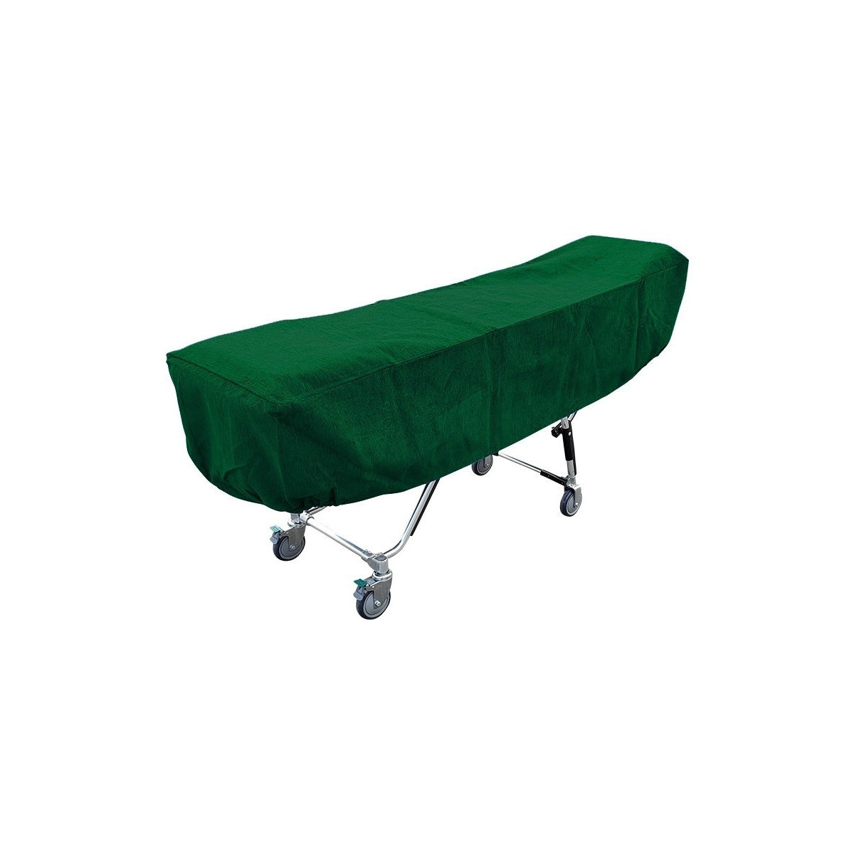 Forest Green Cot Cover - actual product photograph on white