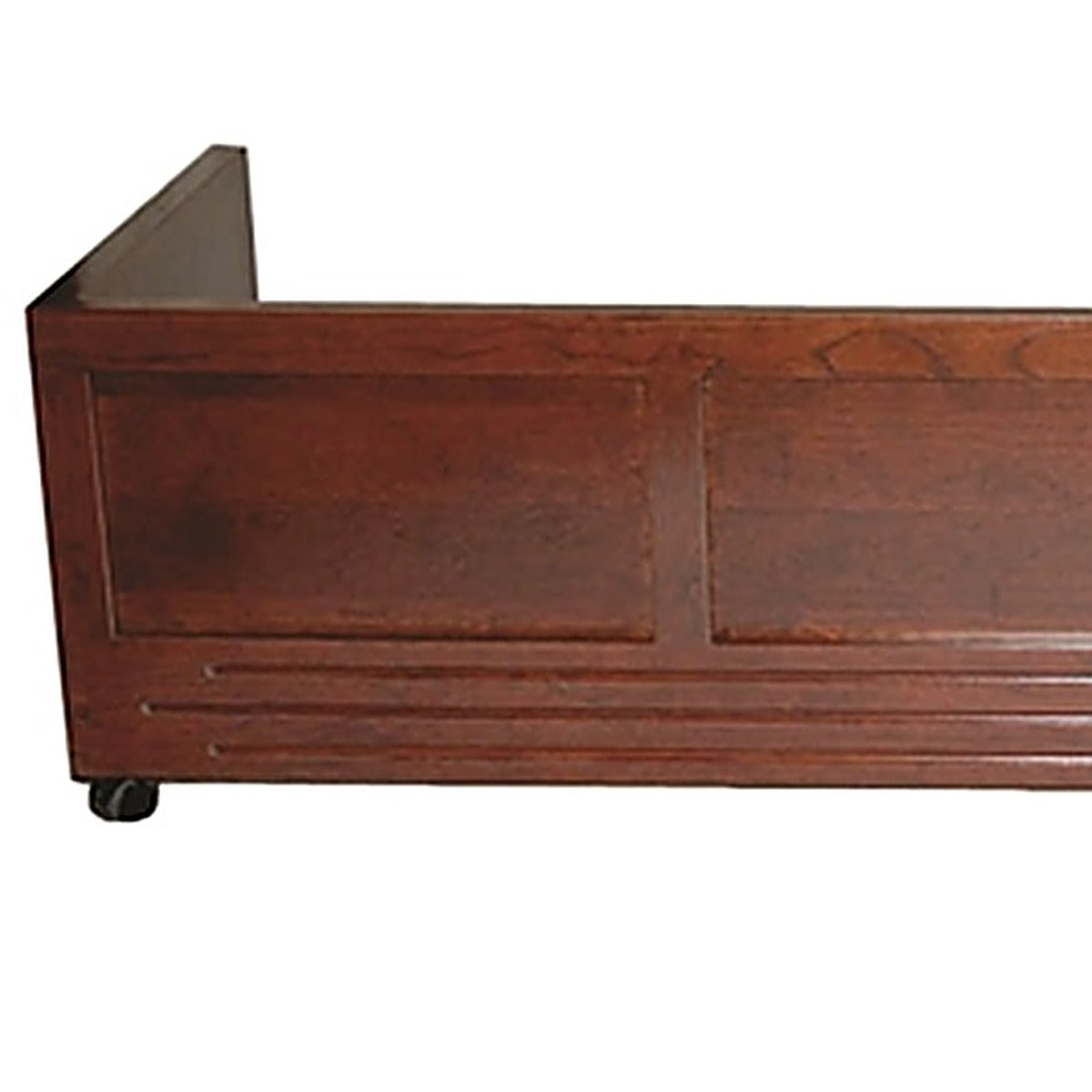 Raised cherry panels and grooved base rail on the TITAN rigid casket surround