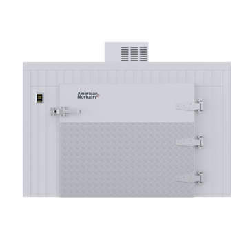 3 Body Triple-Wide Roll-In Mortuary Cooler