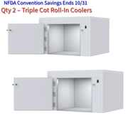 Triple Cot Roll - In Mortuary Cooler Bundle 2 Pack - American Mortuary Coolers & Equipments