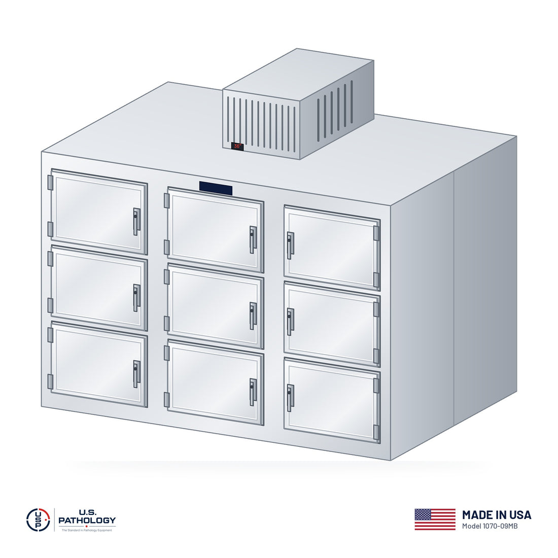 9-Body Vault Morgue Cooler