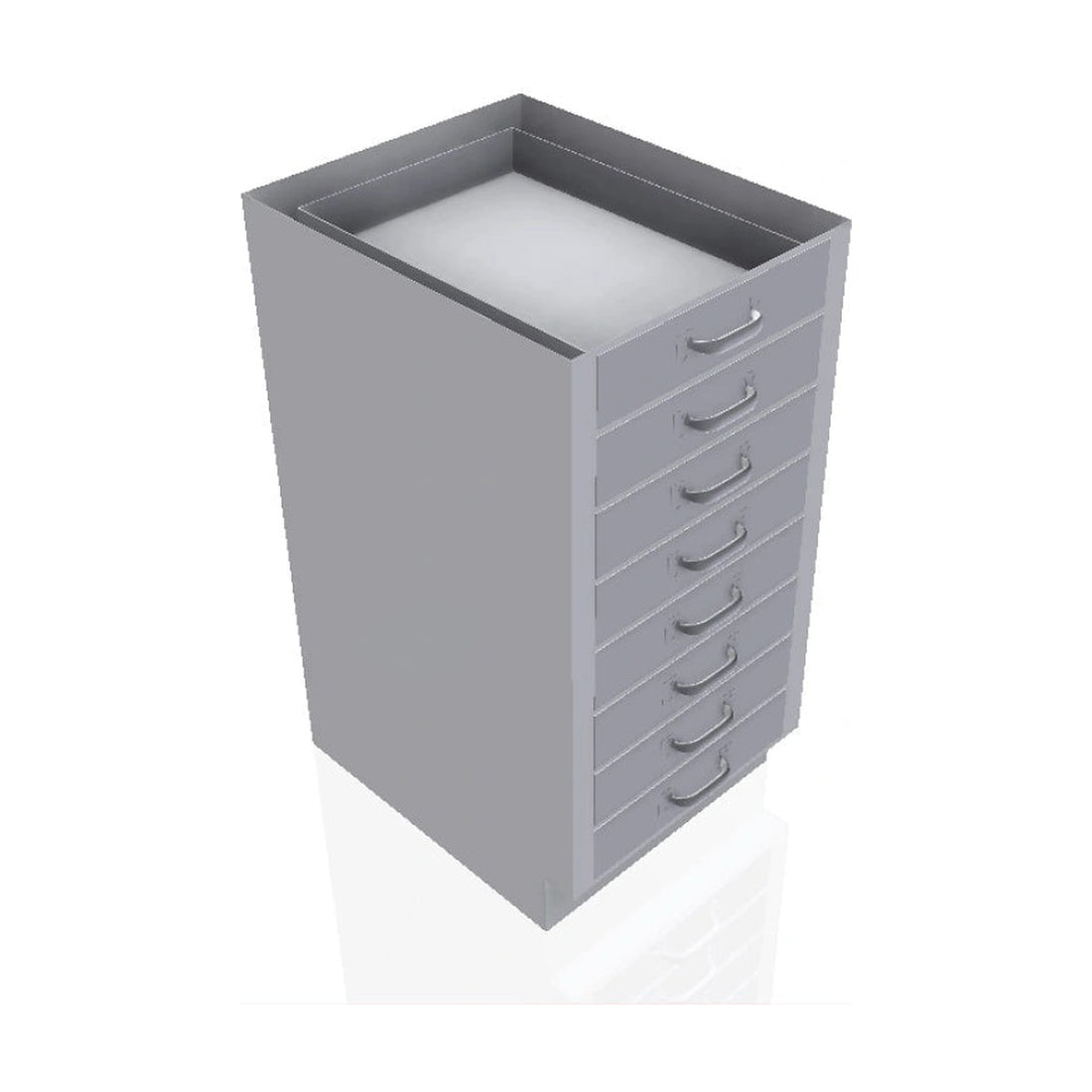 USPE 8-Drawer Lab Base Cabinet, 18–24" – Model USPE-CW-2373