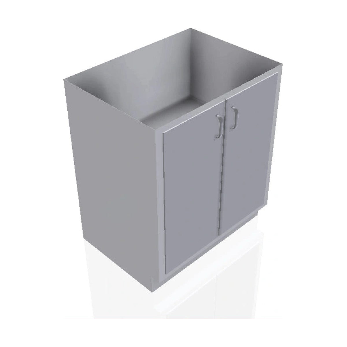 USPE USPE-CW-2379 lab base cabinet with 2 cabinet doors, front perspective view