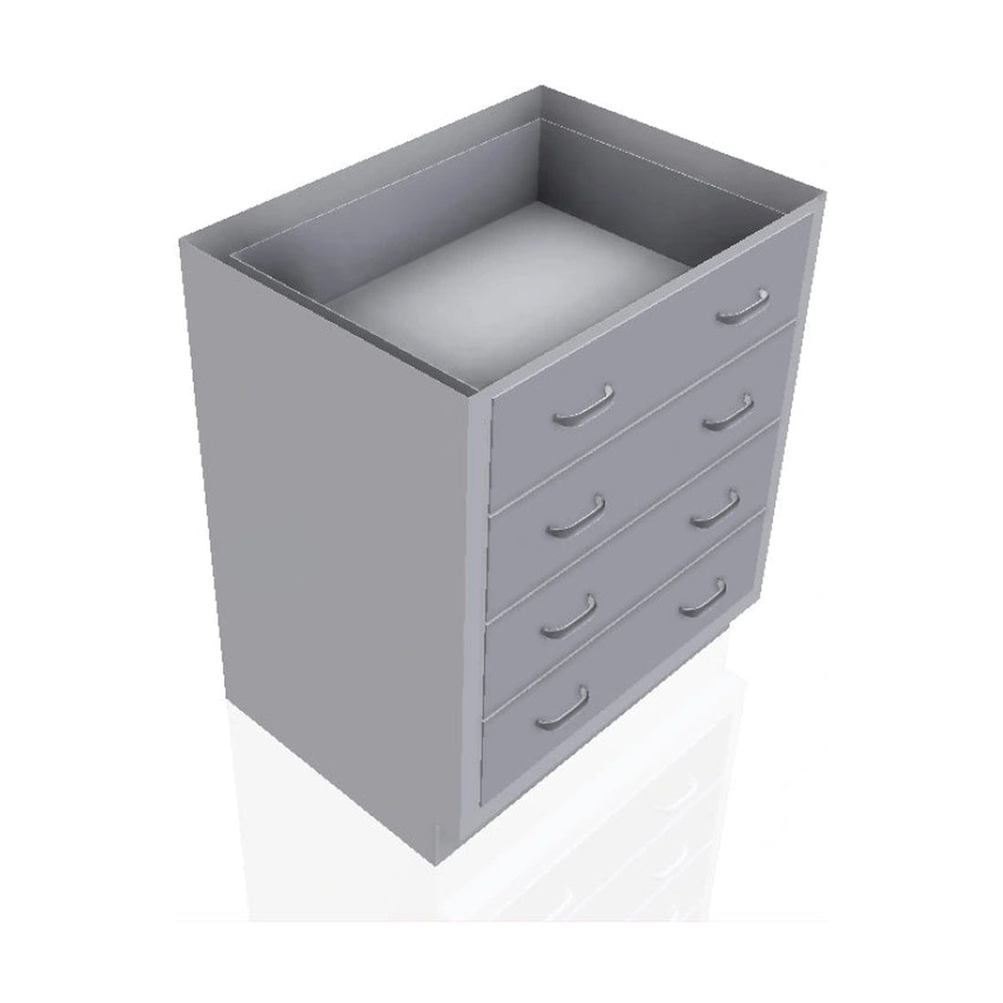 USPE 4-Drawer Lab Base Cabinet, Full-Width Drawers, 30–48" – Model USPE-CW-2399