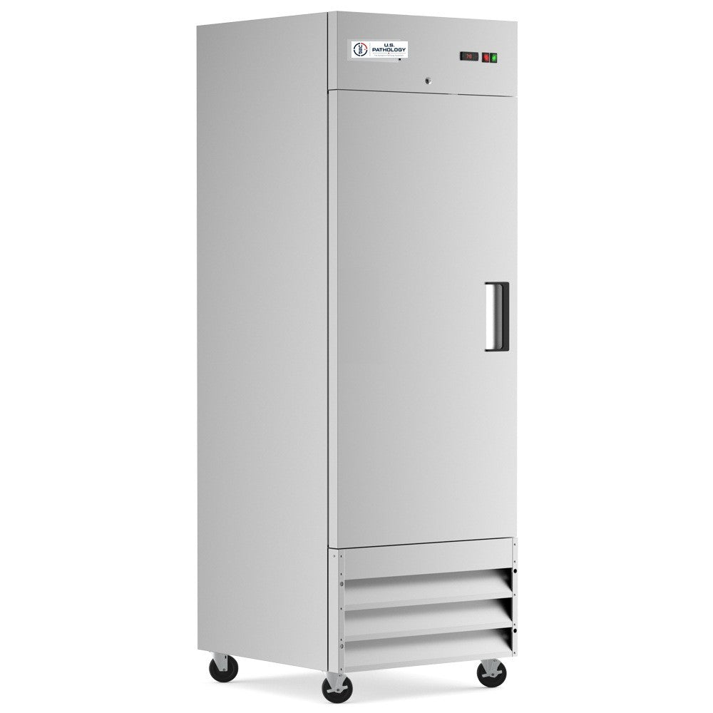 USPE 29" Left-Hinged Solid Door Lab Refrigerator, 20.6 Cu. Ft. (USPE-LR1-29SL), product view