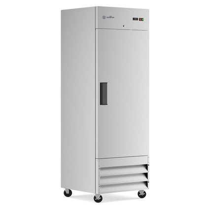 USPE 29" Narrow-Depth Solid Door Lab Refrigerator, 15.6 Cu. Ft., angle view