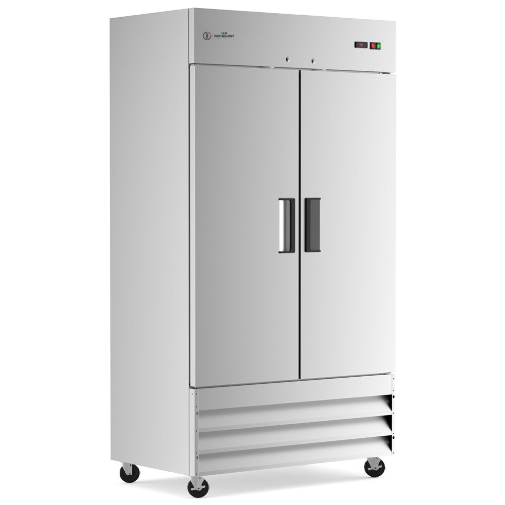 USPE 40" Two-Door Solid Lab Refrigerator, 27.6 Cu. Ft., product view