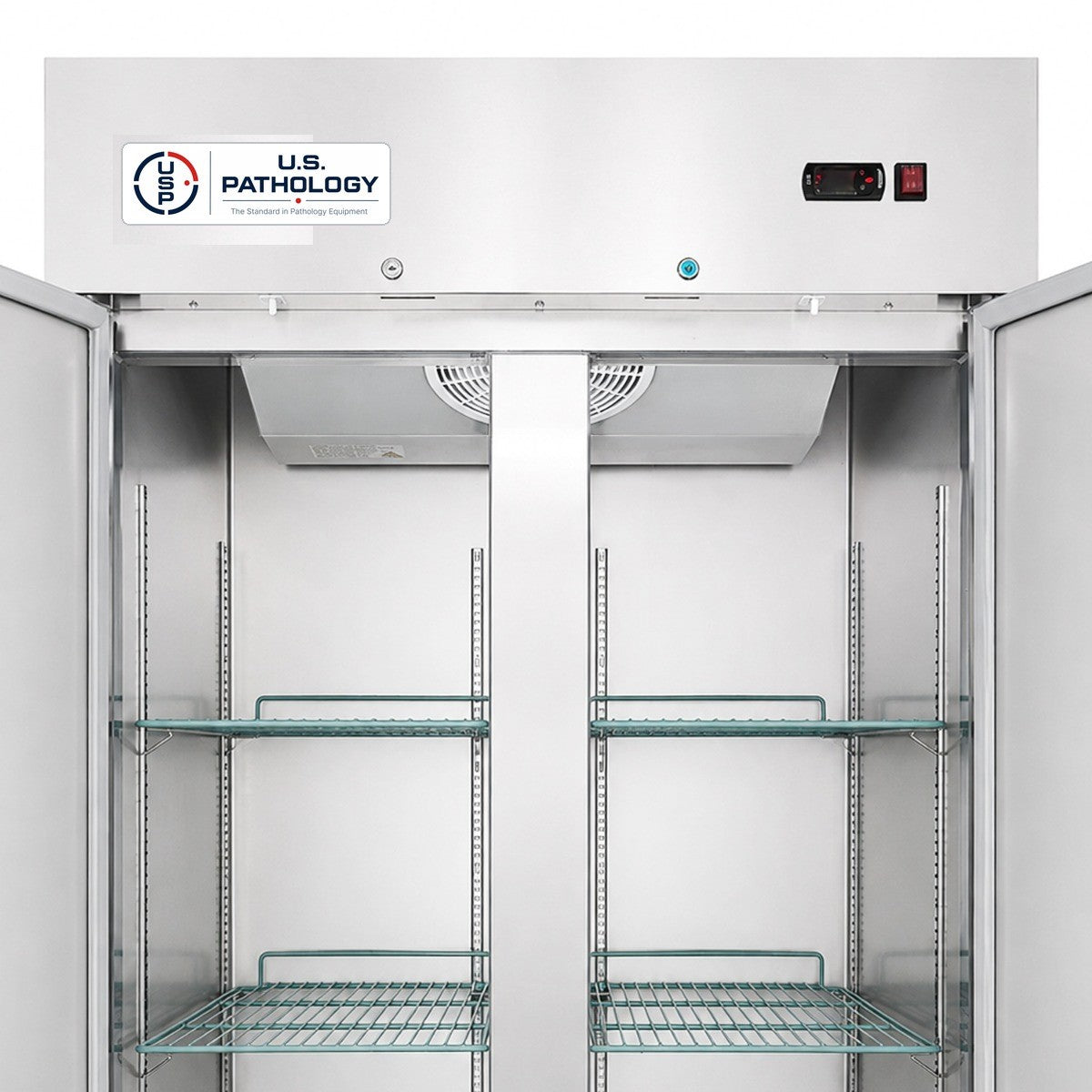 USPE 40" Two-Door Solid Lab Refrigerator, 27.6 Cu. Ft. (USPE-LR2-40S), product view