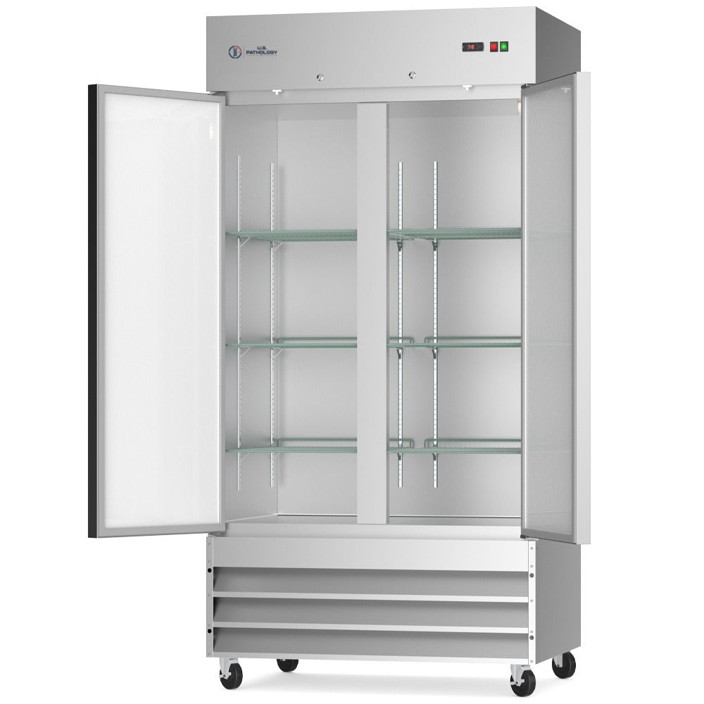 USPE 40" Two-Door Solid Lab Refrigerator, 27.6 Cu. Ft. - view 5