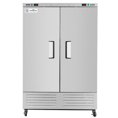 USPE 54" Dual-Temp Lab Refrigerator/Freezer, 42 Cu. Ft. (USPE-LRF2-54), front view