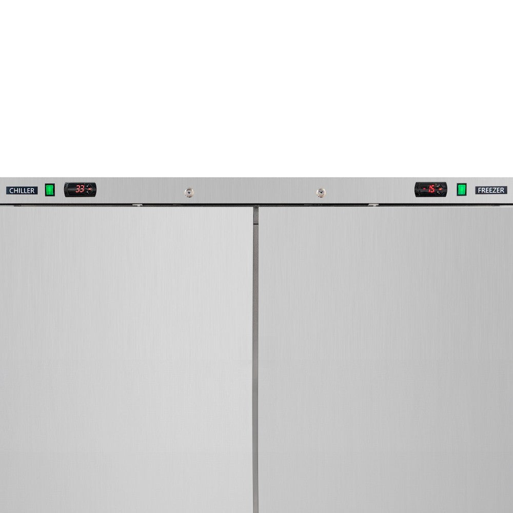 USPE 54" Dual-Temp Lab Refrigerator/Freezer, 42 Cu. Ft., digital control and switches