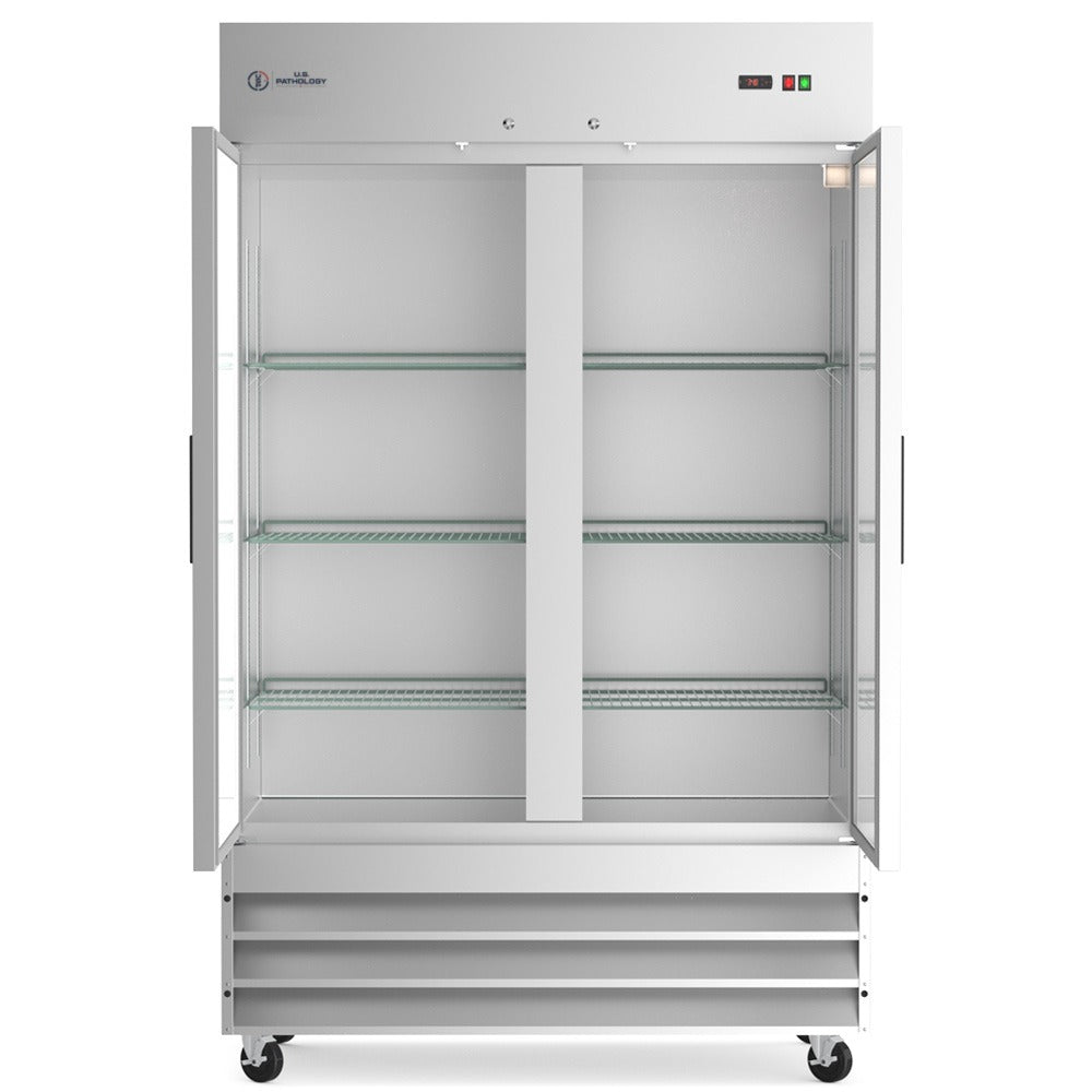 USPE 54" Two-Door Solid Lab Refrigerator, 41.3 Cu. Ft. - view 4