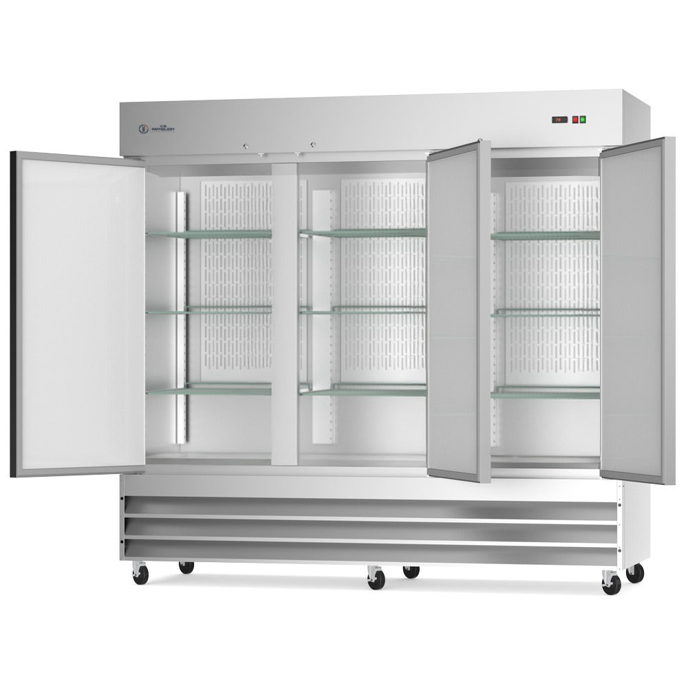 USPE 81" Three-Door Solid Lab Refrigerator, 72 Cu. Ft., product view