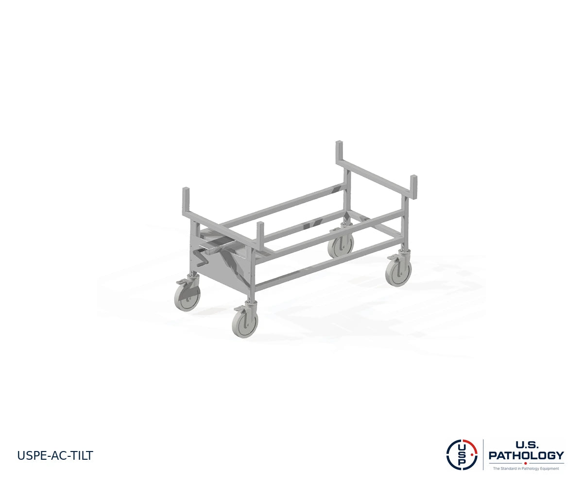 Tilting Autopsy Cart, USPE-AC-TILT, reference configuration