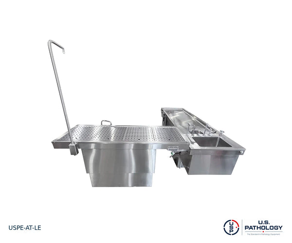 L-Shaped Elevating Autopsy Table