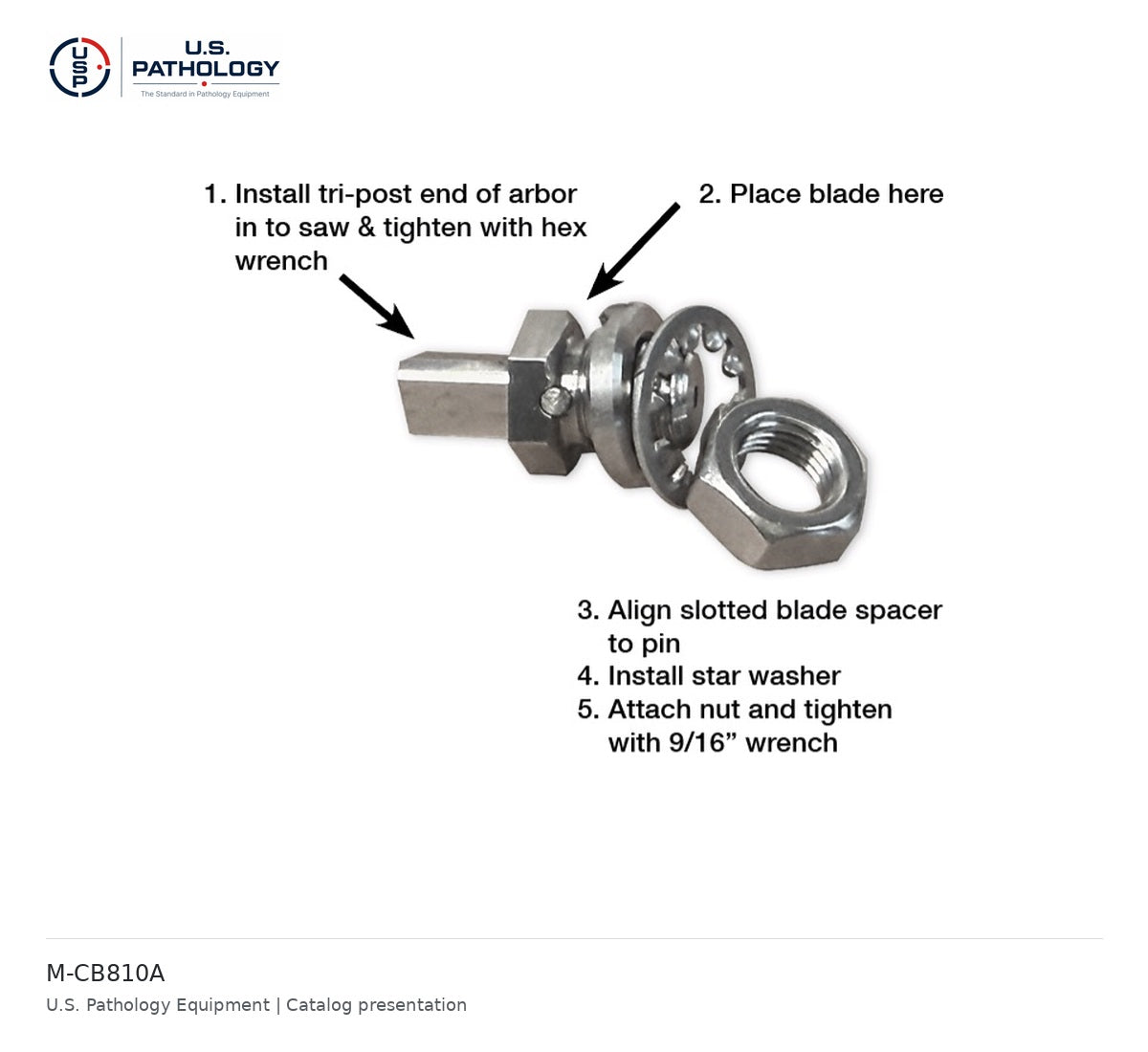 Autopsy Saw Blade Arbor and Five-Blade Option, view 2