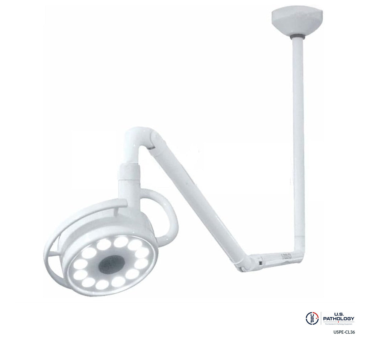 USPE Ceiling-Mounted LED Examination Light, main; listing-reference photograph