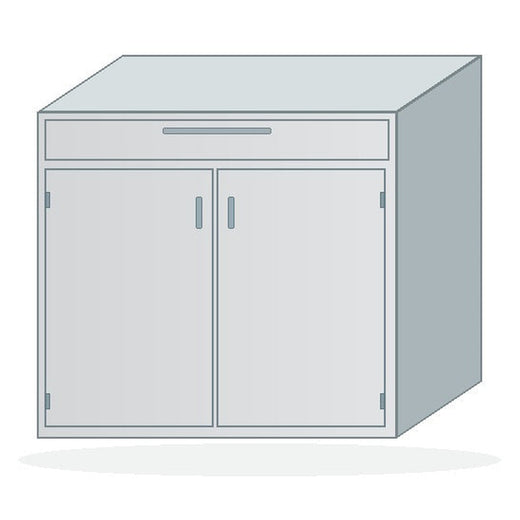 USPE 1-Drawer / Double-Door Base Cabinet