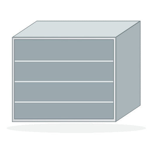 USPE Open Wall Cabinet, Narrow Width Series
