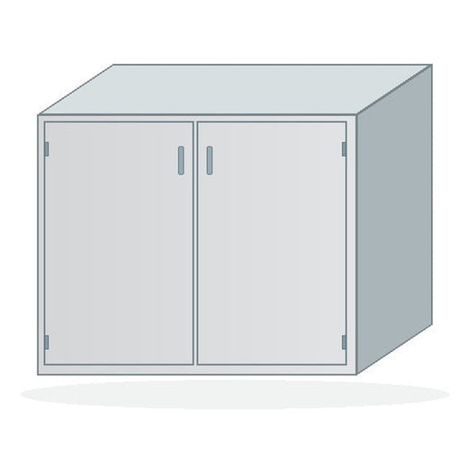 USPE Solid Wall Cabinet, Paired double doors