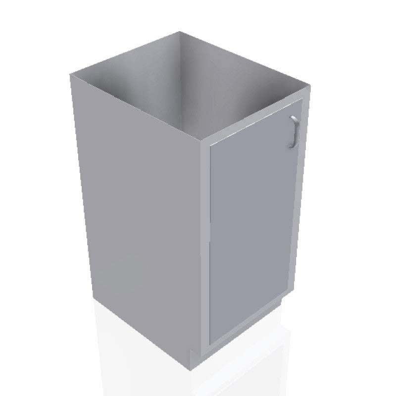 USPE 18 in. Stainless Steel Base Cabinet: 1 Right Door, USPE-CW-B383; configuration reference, supplied build requires review