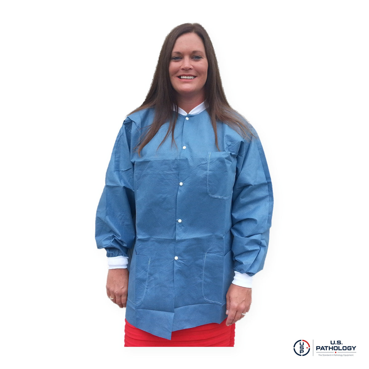 USPE Disposable Embalming Jacket – Hip-Length SMS, 10/Pack – Blueberry