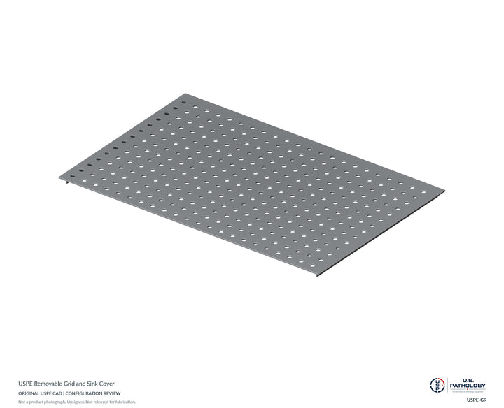 USPE Removable Grid and Sink Cover | USPE-GR | Original CAD configuration review, not a product photograph