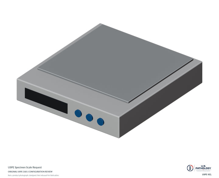 USPE Specimen Scale Request | USPE-SCL | Original CAD configuration review, not a product photograph