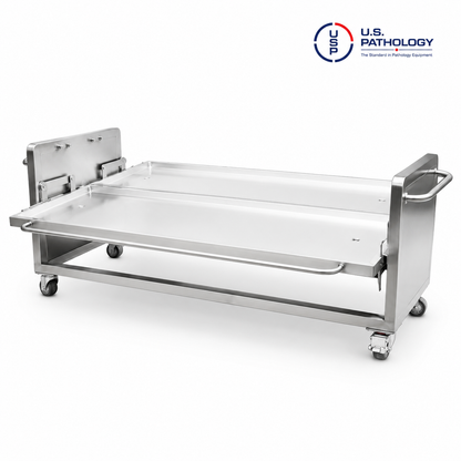 304 stainless steel anatomy laboratory dissection workstation with rotating body tray system