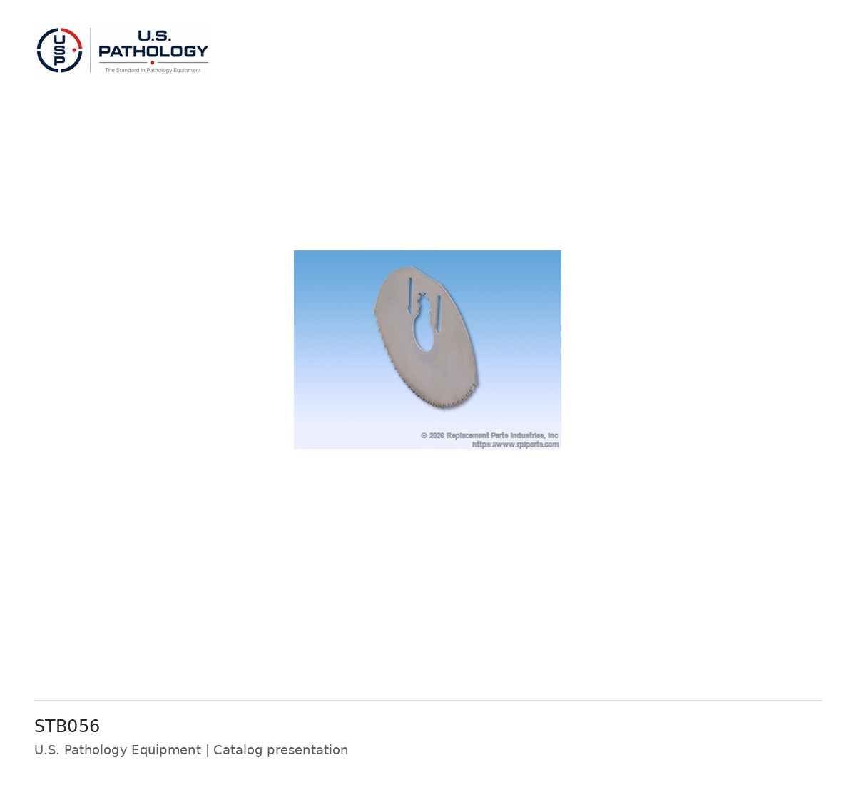 RPI Cast Cutter Blades for 940 / 941 Head Assemblies – Plasma ion nitride / plaster and synthetic – catalog reference STB056; USPE catalog presentation