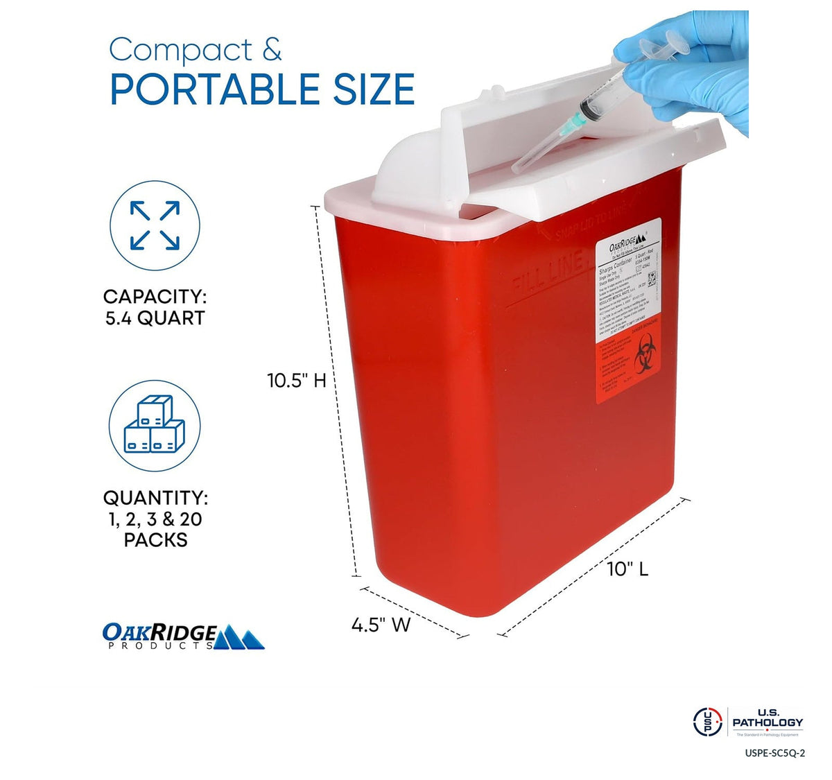 USPE-SC5Q-2 two-pack quotation reference photograph; original manufacturer and safety labels retained; final private-label supply unconfirmed