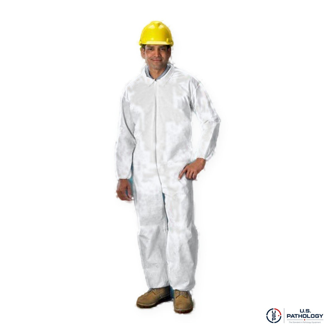 USPE SMS Disposable Coverall, Elastic Wrists & Ankles – Case of 25